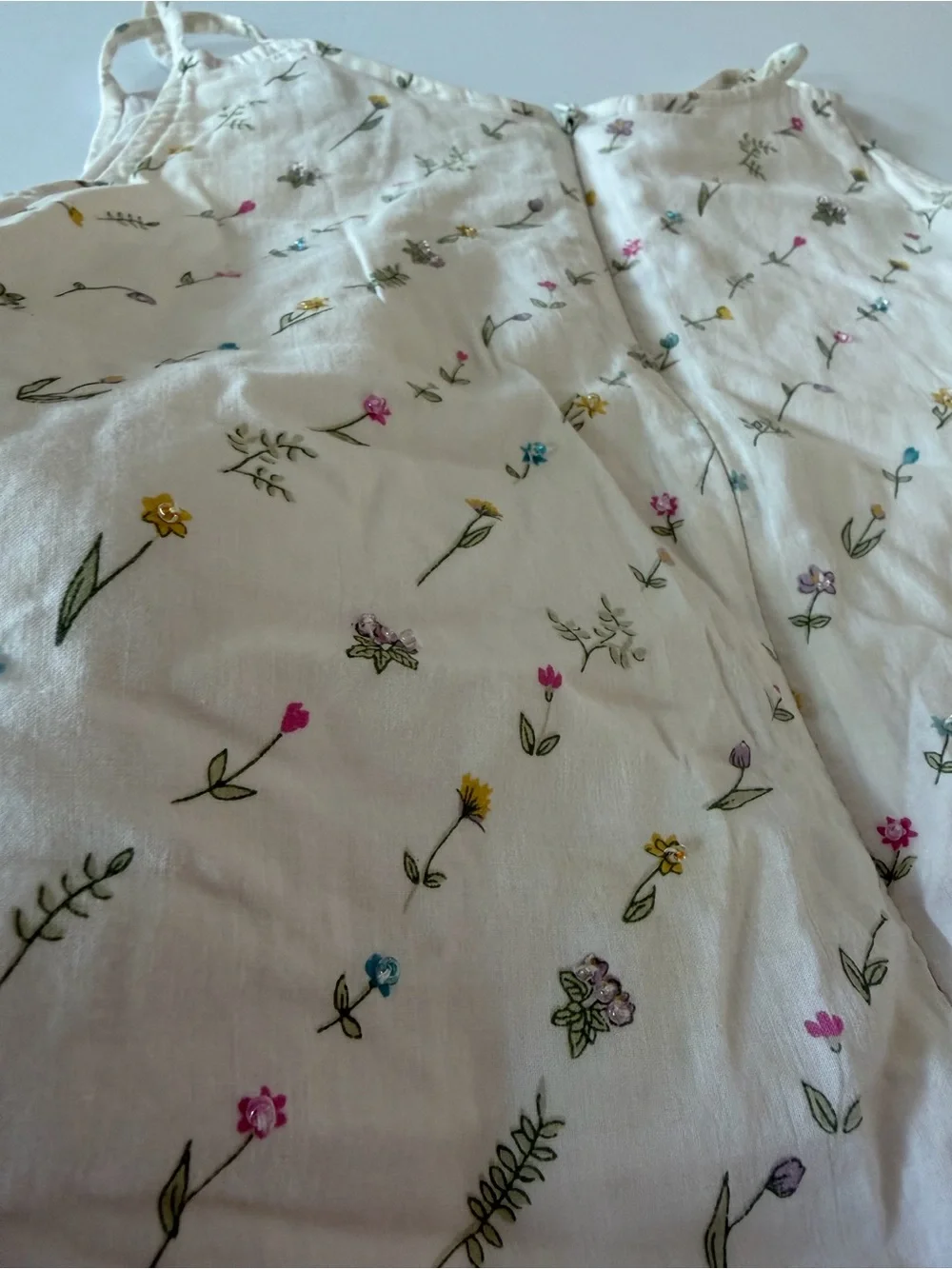 Vintage 2000 Y2K Gymboree Girls Pretty Feminine Floral Sundress Size 4 Cotton